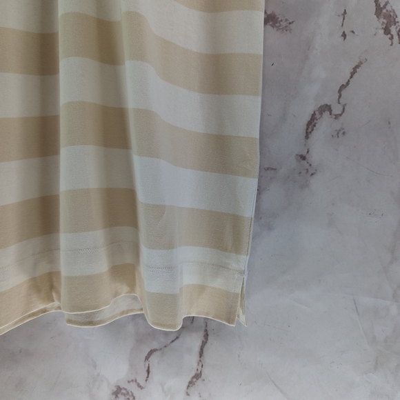 Everlane Dress Women Retro Jersey Polo Cotton Cashew Stripe Mini T Shirt - Picture 4 of 11